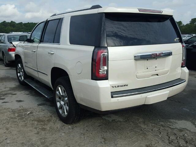 1GKS1CKJ2FR146907 - 2015 GMC YUKON DENA WHITE photo 3