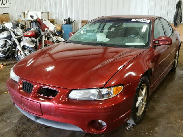 1G2WP52K73F127416 - 2003 PONTIAC GRAND PRIX ბურგუნდია ფოტო 2