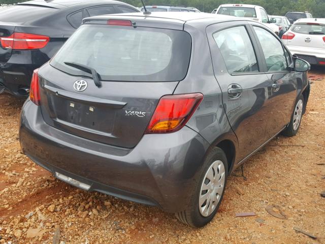 VNKKTUD30HA078867 - 2017 TOYOTA YARIS L GRAY photo 4