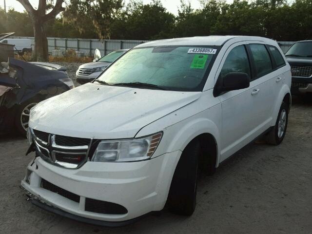 3C4PDCABXDT611621 - 2013 DODGE JOURNEY WHITE photo 2