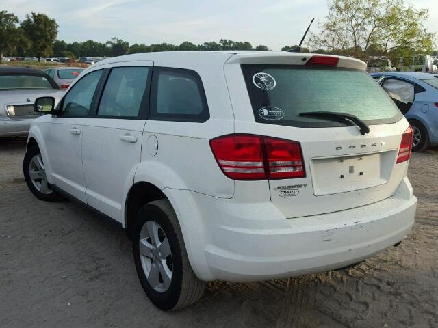 3C4PDCABXDT611621 - 2013 DODGE JOURNEY WHITE photo 3