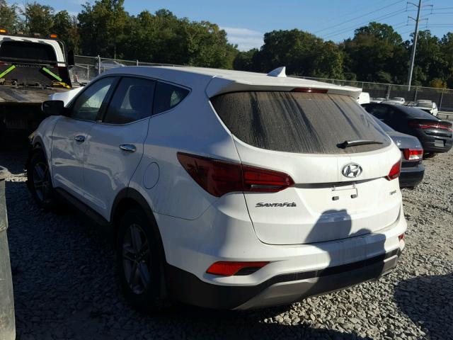 5NMZT3LB3HH020798 - 2017 HYUNDAI SANTA FE S WHITE photo 3