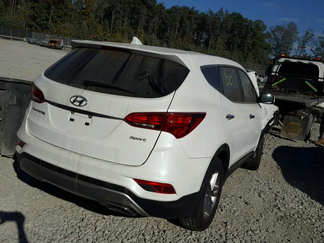 5NMZT3LB3HH020798 - 2017 HYUNDAI SANTA FE S WHITE photo 4