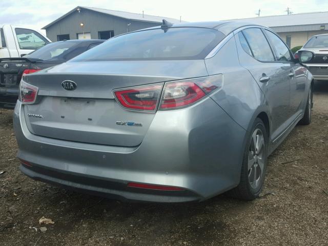 KNAGN4AD7G5094381 - 2016 KIA OPTIMA HYB BLUE photo 4