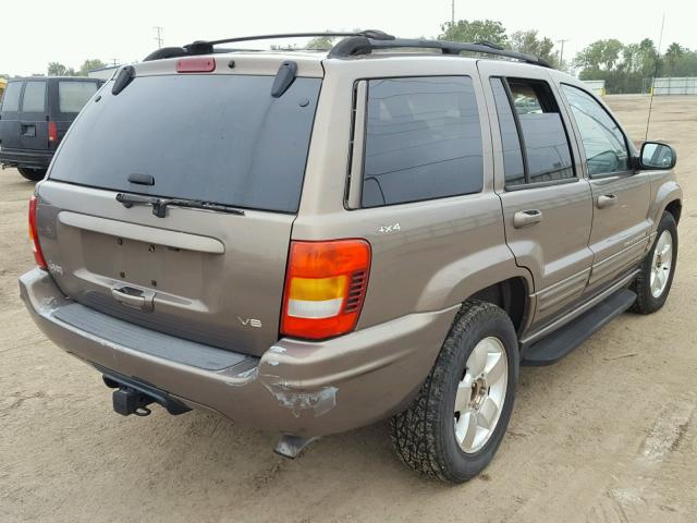 1J4GW58N11C602328 - 2001 JEEP GRAND CHER BROWN photo 4