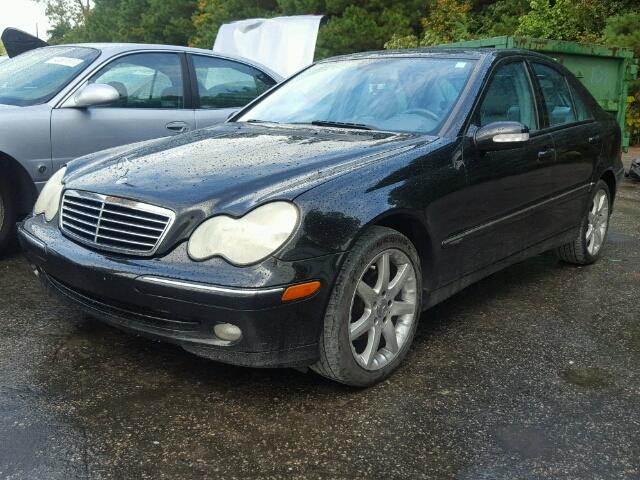 WDBRF40J94F464797 - 2004 MERCEDES-BENZ C 230K SPO BLACK photo 2