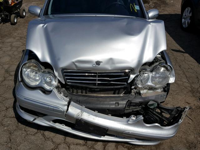 WDBRF52J27F876387 - 2007 MERCEDES-BENZ C 230 SILVER photo 7