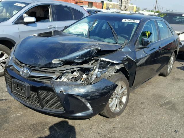 4T1BF1FK6GU178225 - 2016 TOYOTA CAMRY BLUE photo 2