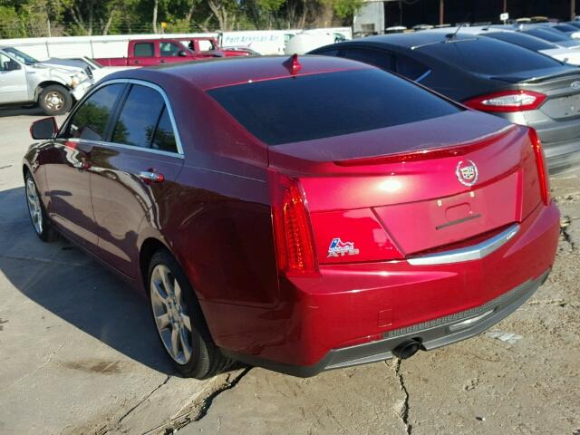 1G6AA5RA1E0161753 - 2014 CADILLAC ATS RED photo 3