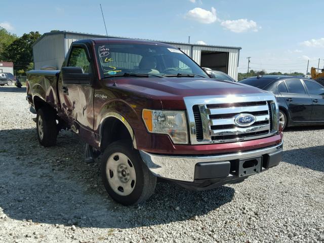 1FTMF1EW7AFD04248 - 2010 FORD F150 MAROON photo 1