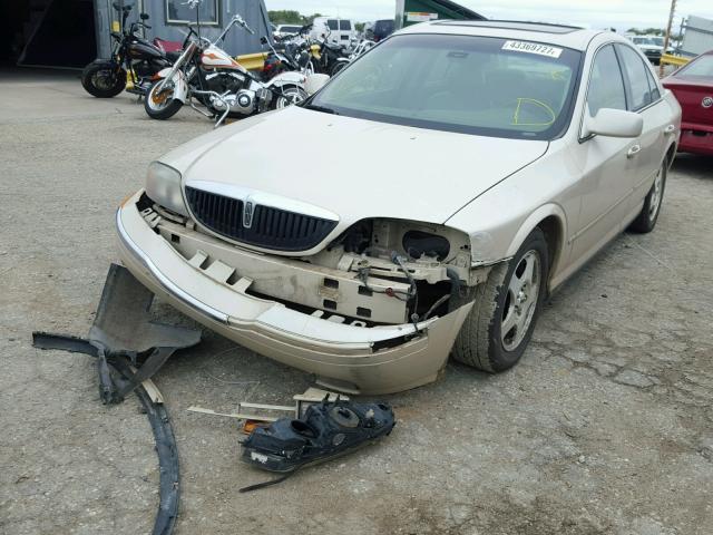 1LNHM86S9YY786789 - 2000 LINCOLN LS 金色 照片 2