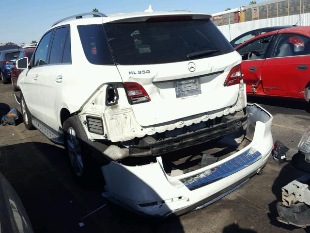 4JGDA5JB8DA159730 - 2013 MERCEDES-BENZ ML 350 WHITE photo 3