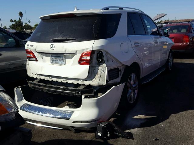 4JGDA5JB8DA159730 - 2013 MERCEDES-BENZ ML 350 WHITE photo 4