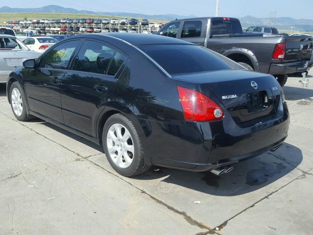 1N4BA41E07C861359 - 2007 NISSAN MAXIMA SE BLACK photo 3