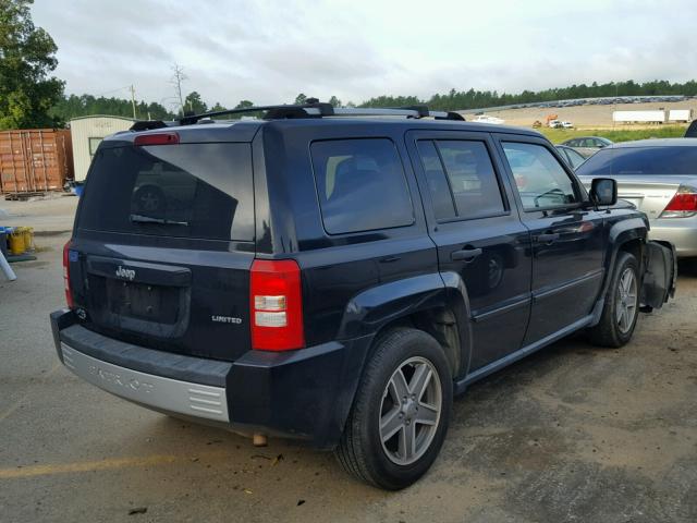 1J8FT48W17D324233 - 2007 JEEP PATRIOT LI BLACK photo 4