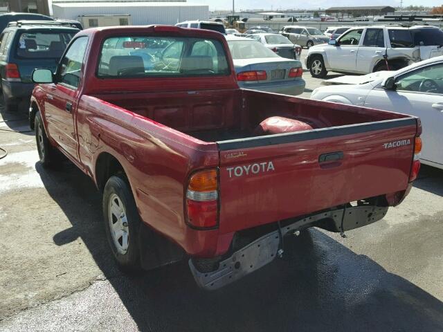 5TENL42N34Z434948 - 2004 TOYOTA TACOMA RED photo 3