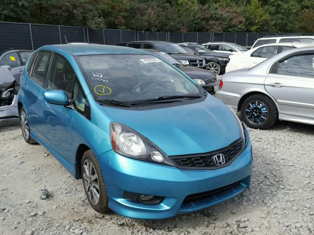 JHMGE8H51CC011136 - 2012 HONDA FIT SPORT BLUE photo 1