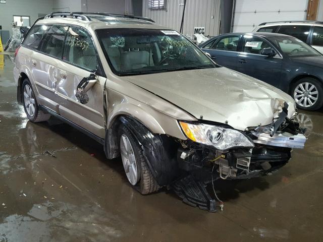 4S4BP62C687355378 - 2008 SUBARU OUTBACK 2. TAN photo 1