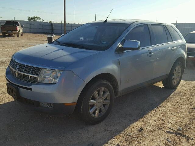 2LMDU68C98BJ12135 - 2008 LINCOLN MKX BLUE photo 2