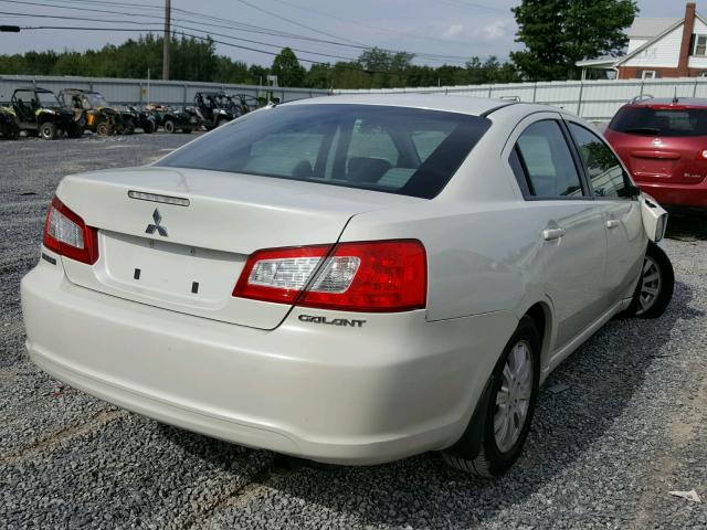 4A3AB36F09E042239 - 2009 MITSUBISHI GALANT ES WHITE photo 4