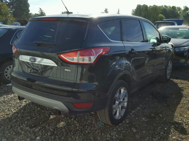 1FMCU9HX7DUA10526 - 2013 FORD ESCAPE SEL BLACK photo 4