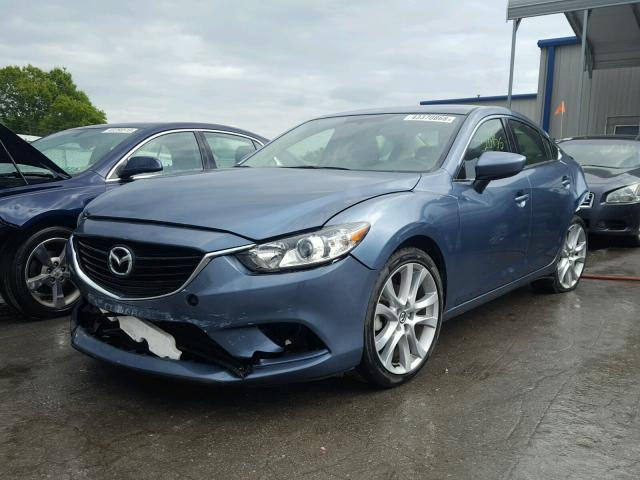 JM1GJ1V55G1484032 - 2016 MAZDA 6 TOURING BLUE photo 2