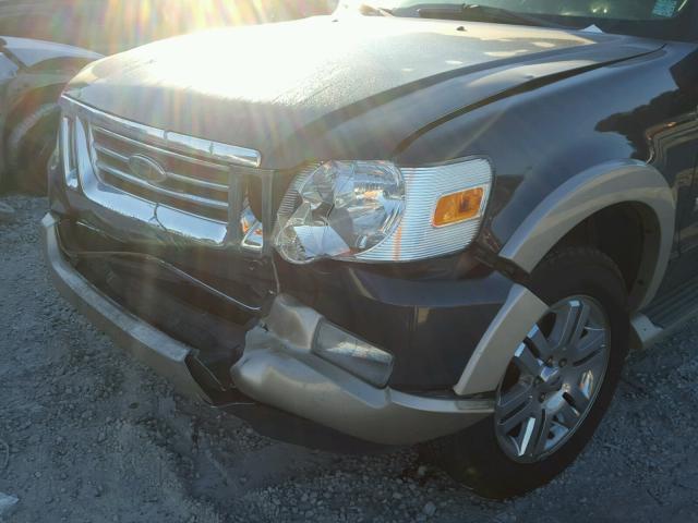 1FMEU64E27UA54742 - 2007 FORD EXPLORER BLACK photo 9