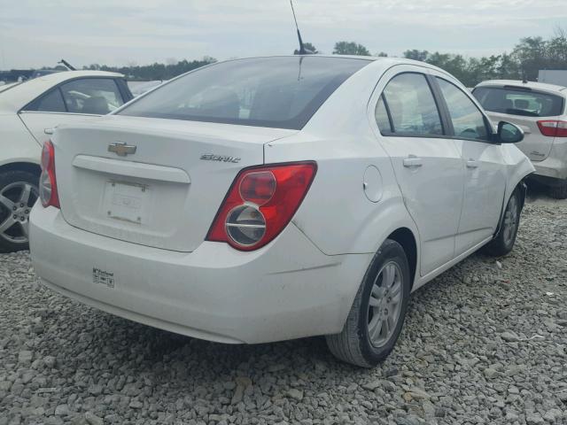 1G1JA5SH3C4214651 - 2012 CHEVROLET SONIC LS WHITE photo 4