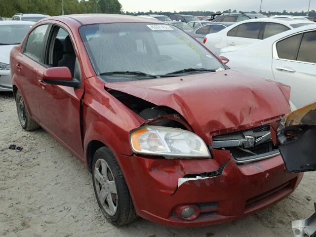 KL1TG5DE8BB125922 - 2011 CHEVROLET AVEO LT RED photo 1