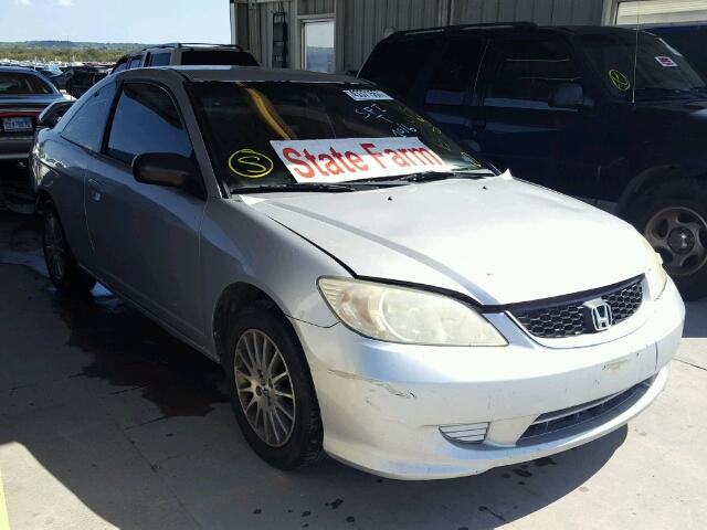 1HGEM21585L079358 - 2005 HONDA CIVIC SILVER photo 1