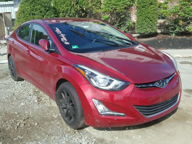 5NPDH4AE9GH699007 - 2016 HYUNDAI ELANTRA SE RED photo 1