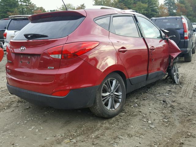 KM8JUCAG9FU077632 - 2015 HYUNDAI TUCSON LIM RED photo 4