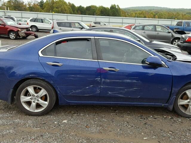 JH4CU2F60AC013628 - 2010 ACURA TSX BLUE photo 9