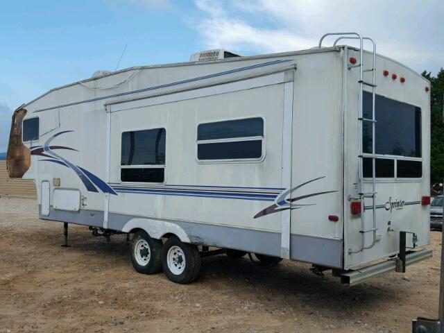 4YDF2762835209870 - 2003 KEYSTONE SPRINTER WHITE photo 3