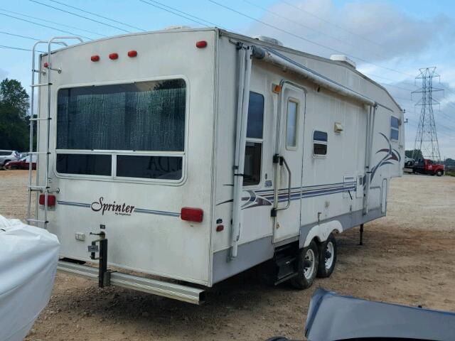 4YDF2762835209870 - 2003 KEYSTONE SPRINTER WHITE photo 4