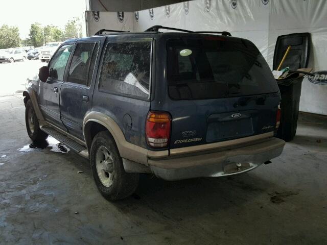 1FMZU32P5XZB55488 - 1999 FORD EXPLORER BLUE photo 3