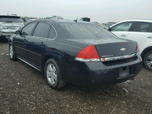 2G1WB5EK5A1167559 - 2010 CHEVROLET IMPALA BLACK photo 3