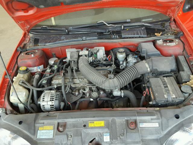 3G1JC1243VS859061 - 1997 CHEVROLET CAVALIER B RED photo 7