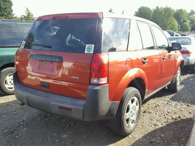 5GZCZ43D33S814224 - 2003 SATURN VUE ORANGE photo 4