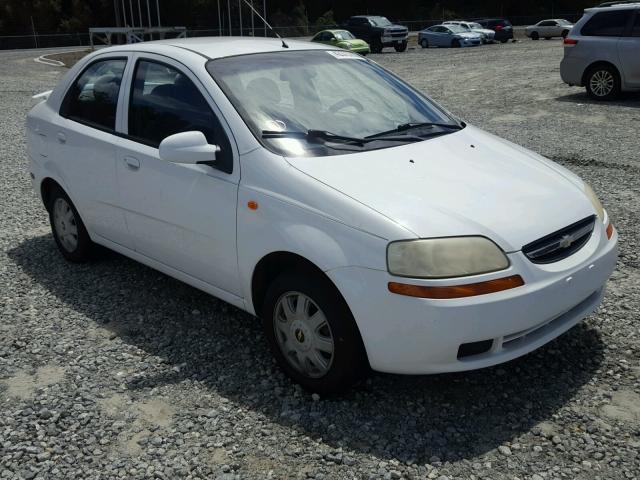 KL1TJ526X4B207134 - 2004 CHEVROLET AVEO LS WHITE photo 1