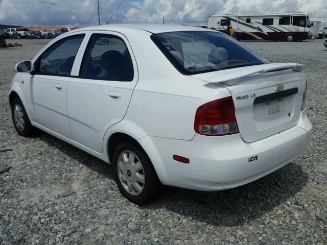 KL1TJ526X4B207134 - 2004 CHEVROLET AVEO LS WHITE photo 3