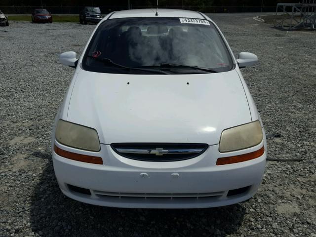 KL1TJ526X4B207134 - 2004 CHEVROLET AVEO LS WHITE photo 9