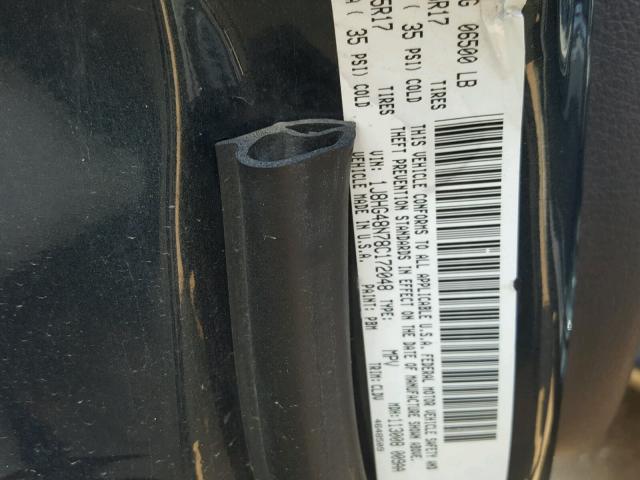 1J8HG48N78C172048 - 2008 JEEP COMMANDER 黑色 照片 10