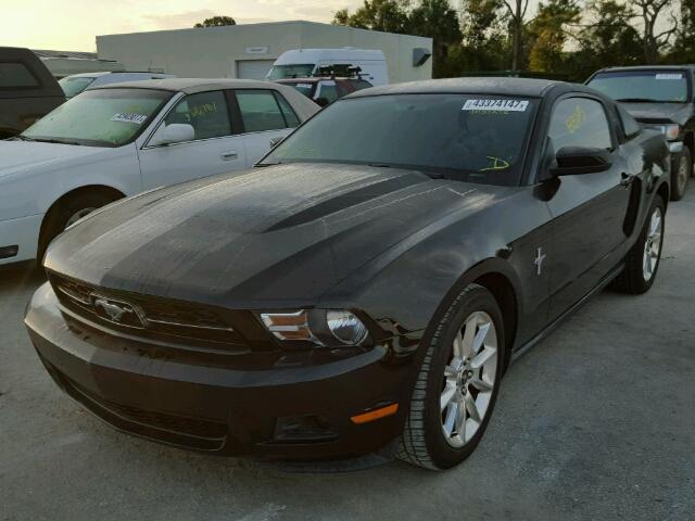 1ZVBP8AN7A5147477 - 2010 FORD MUSTANG BLACK photo 2