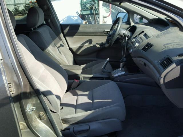 2HGFA16528H314919 - 2008 HONDA CIVIC LX GRAY photo 5