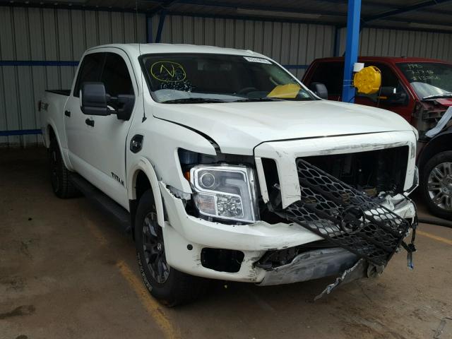 1N6AA1E55HN543772 - 2017 NISSAN TITAN SV WHITE photo 1