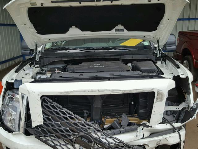 1N6AA1E55HN543772 - 2017 NISSAN TITAN SV WHITE photo 7