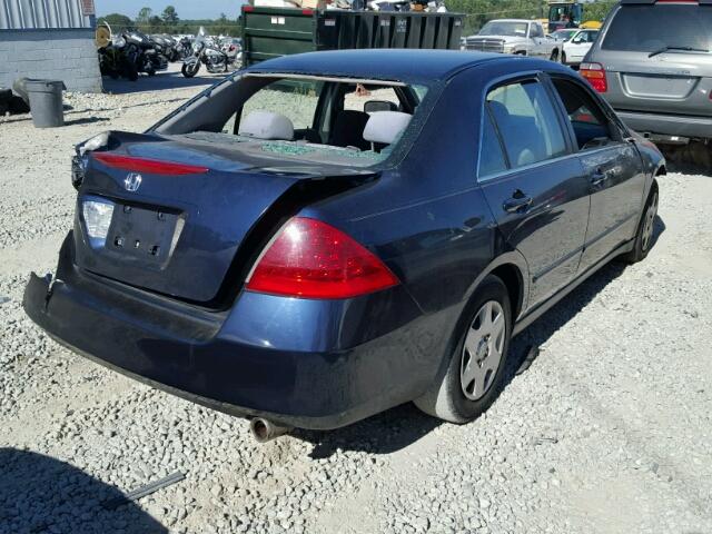 1HGCM56436A173900 - 2006 HONDA ACCORD BLUE photo 4