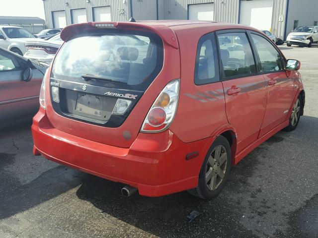 JS2RC61H155303293 - 2005 SUZUKI AERIO SX RED photo 4