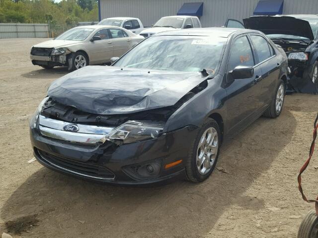 3FAHP0HA0BR208979 - 2011 FORD FUSION SE BLACK photo 2